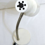 White lacquered metal lamp