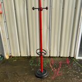 Coat rack 1970 vintage red