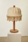 Table lamp in wood and textile from Sweden
