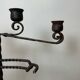 Large Brutalist Wrought Iron Candlestick