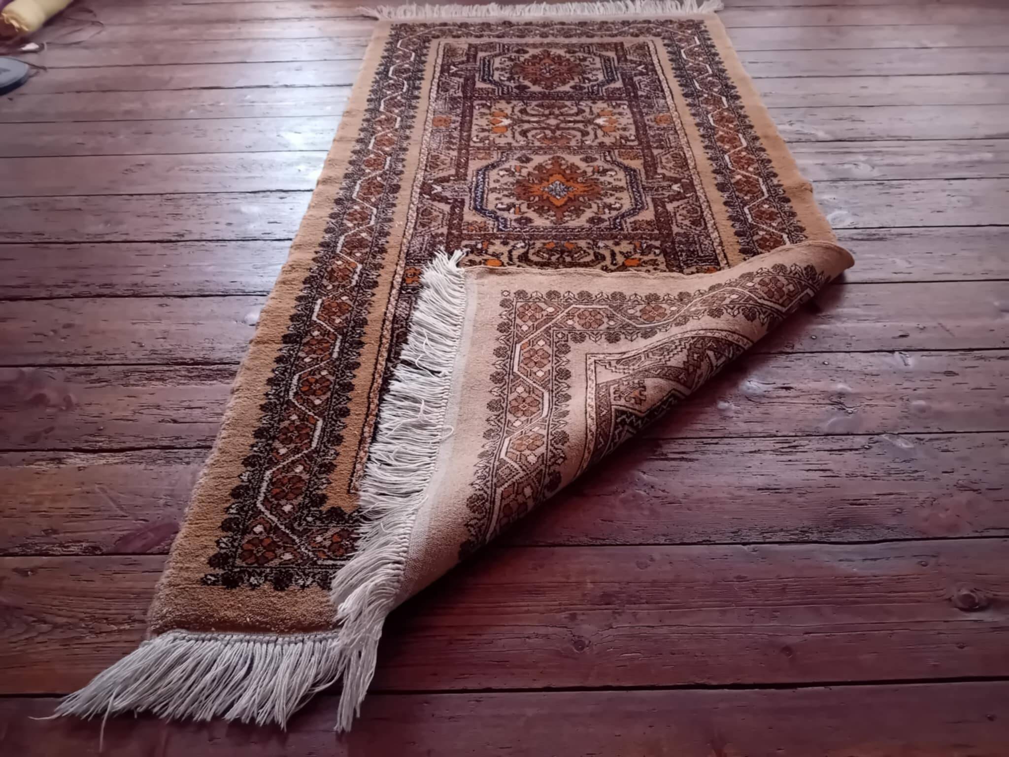 Antique handmade Berber Rabat rug