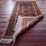 Antique handmade Berber Rabat rug
