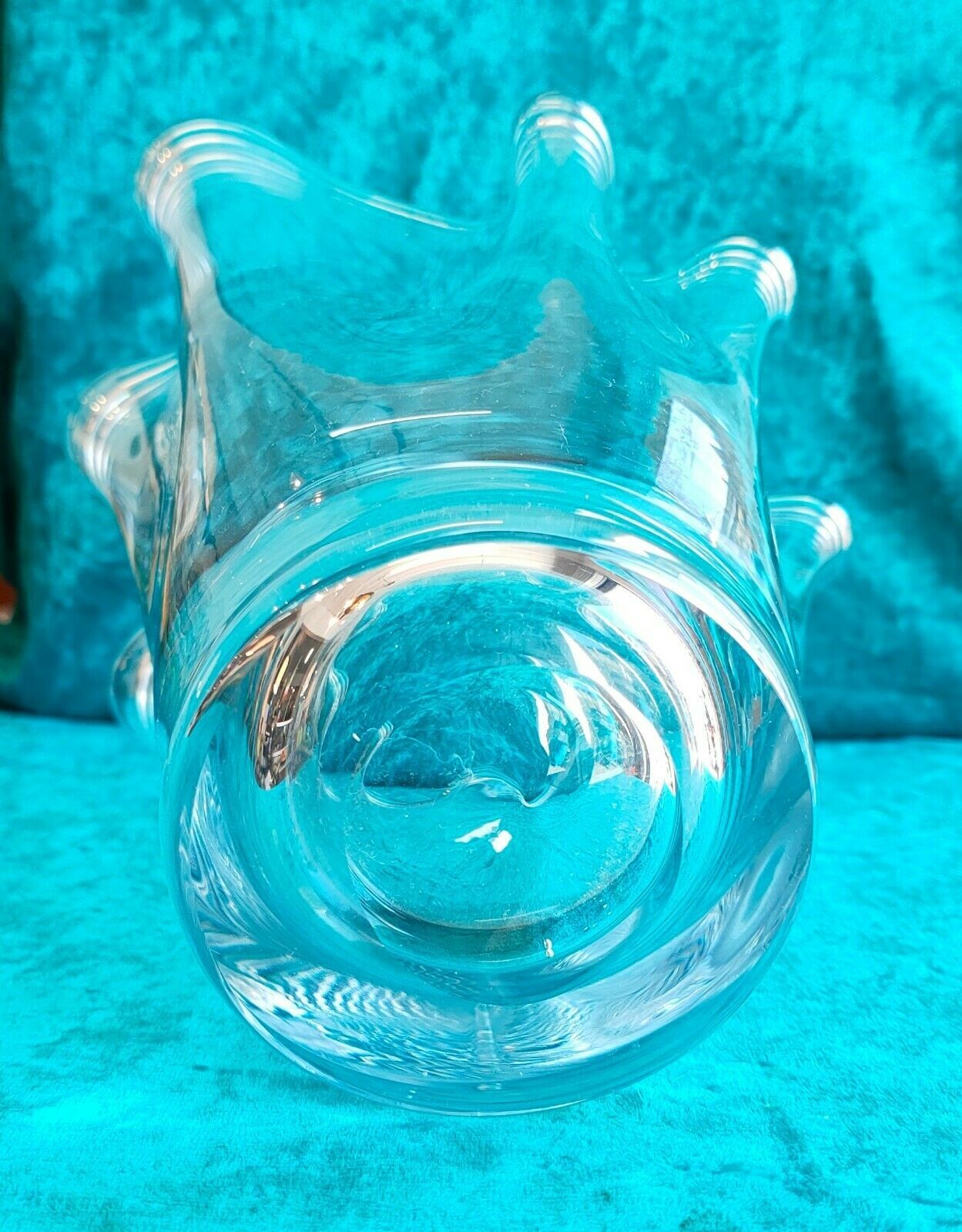Vase mouchoir cristal Venini Murano