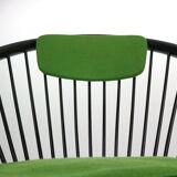 Black original "circle" chair Yngve Ekström for Swedese, 1960s, Sweden