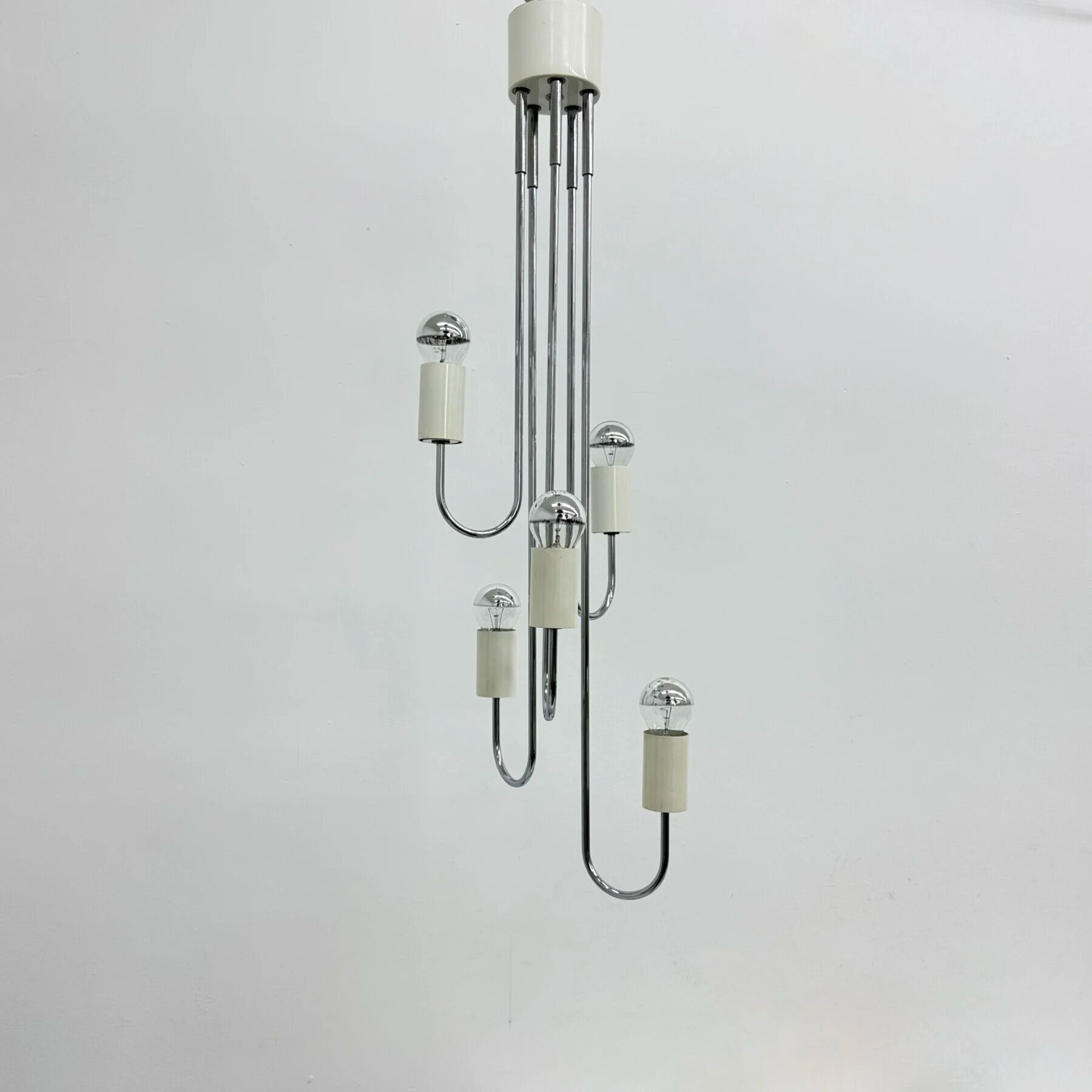 Suspension du milieu du siècle par Gaetano Sciolari, années 1970, Italie