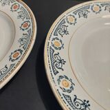 Pair of Saint Amand 20th century earthenware dinner plates