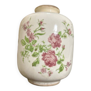 Vase en faïence craquelée