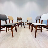 Six dining chairs