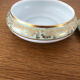 Vintage jewelry box in Limoges porcelain flowers and gilding