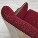 1950s, Danish 3-seater sofa, original red/beige furniture wool.