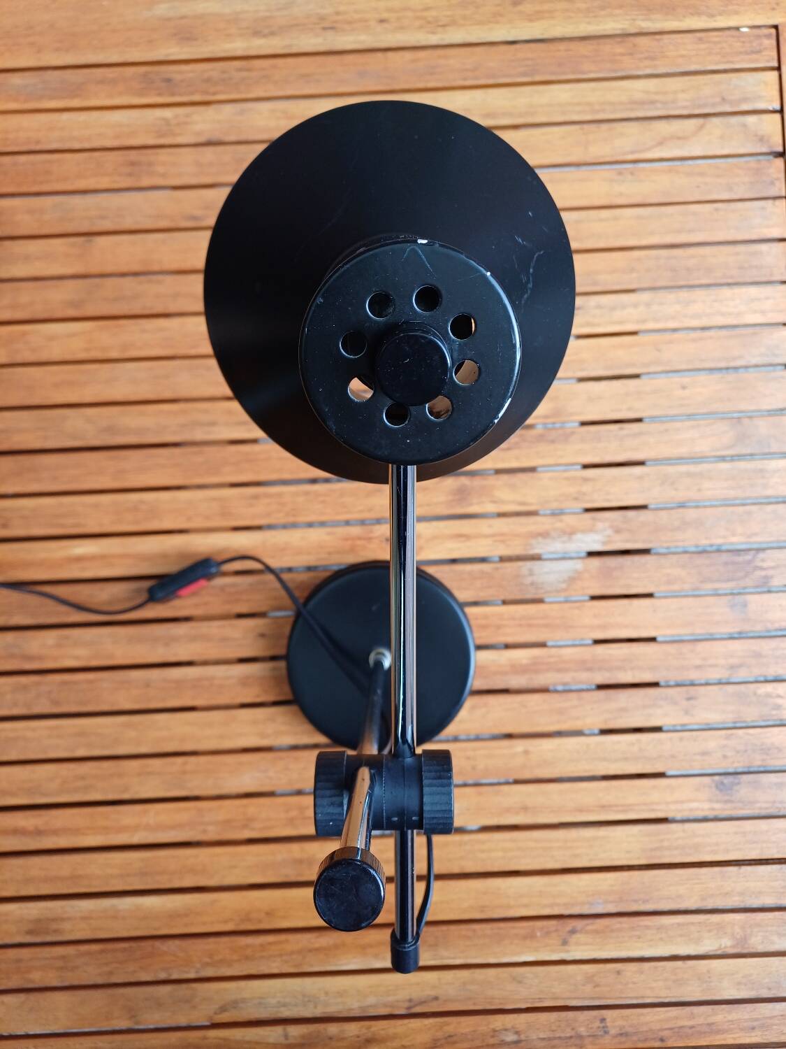 80's black pendulum lamp