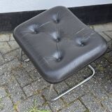 Fauteuil pivotant vintage Bramia avec repose-pieds