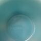 Bowl in turquoise blue opaline from the Vallérysthal Crystal Factory (France)