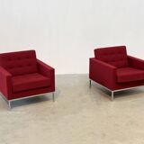 Set of two Florence Knoll lounge chairs