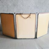 Mirror beveled triptych 56x24cm