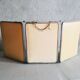Mirror beveled triptych 56x24cm