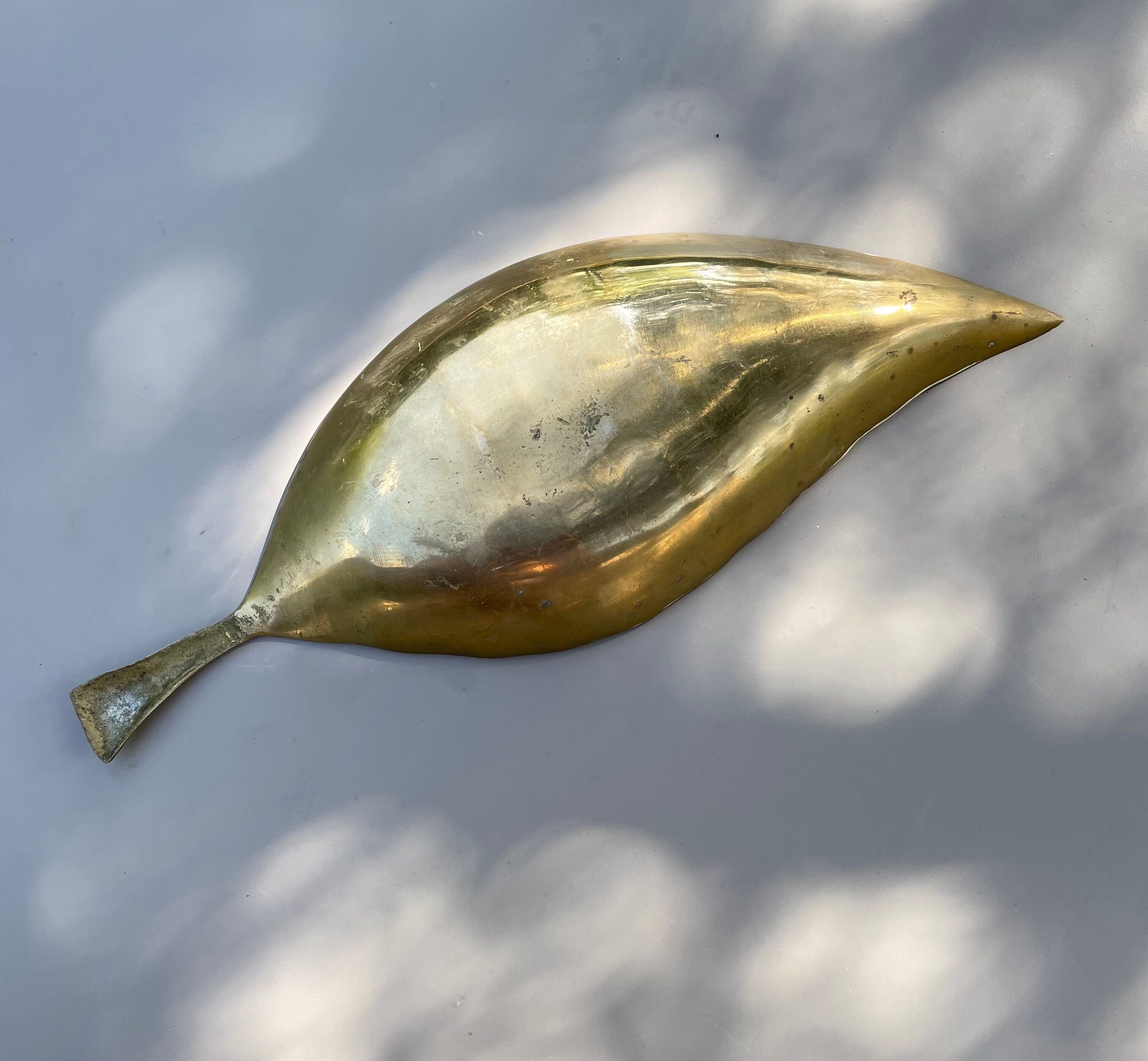 Empty pocket sheet shape brass -vintage year 60