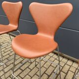 Fritz Hansen Series 7 Bar Stools Arne Jacobsen