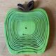 Apple-shaped fruit basket or trivet