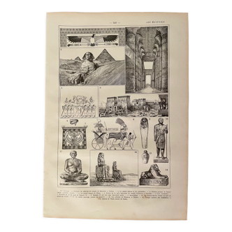 Lithograph on the art of Egypt from 1922