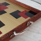 Art deco tray with geometric patterns 30s