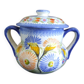 Large stockpot with lid - Henriot Quimper - Cordon Bleu decoration