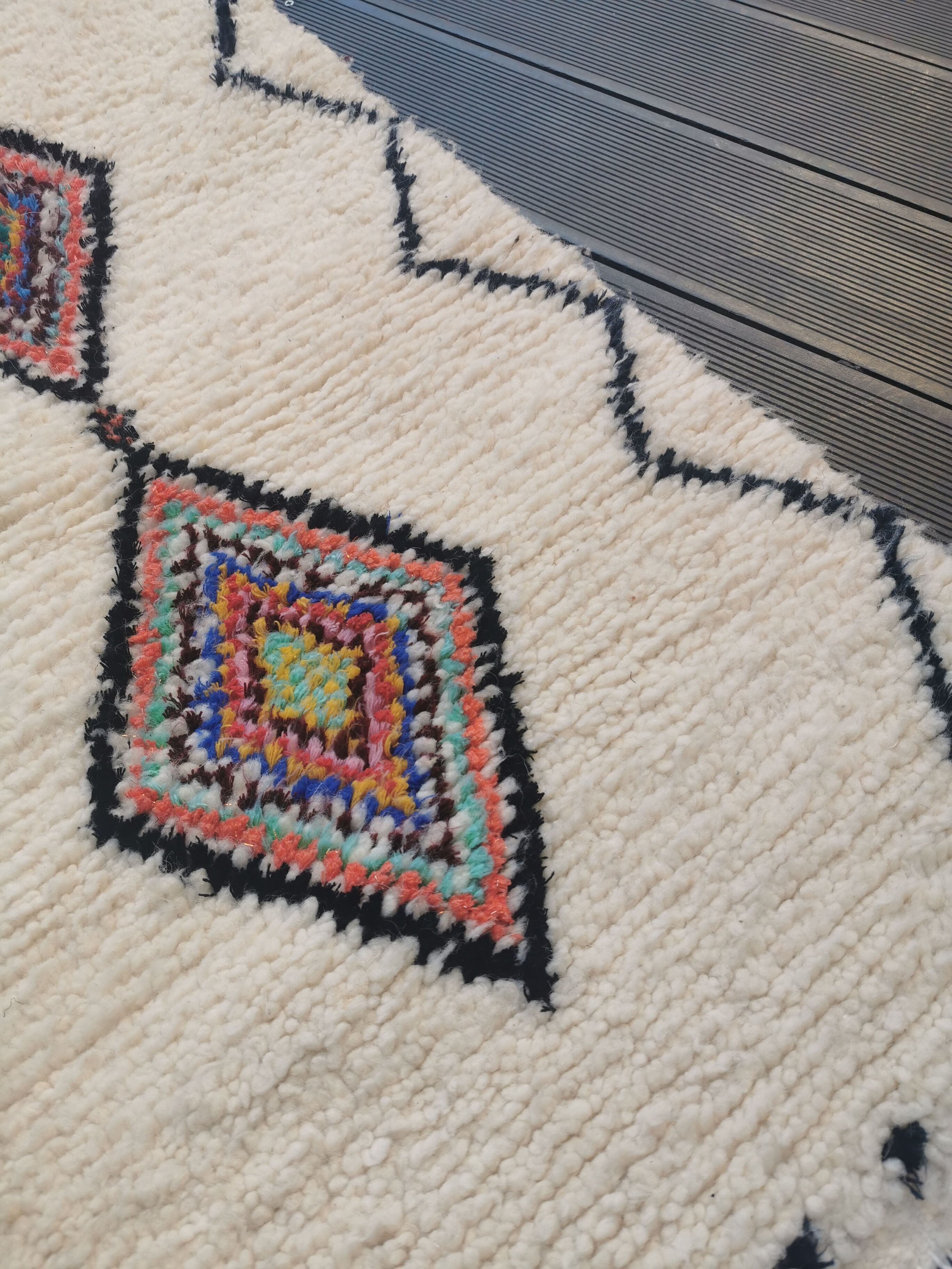 Berber carpet down bed 59x107cm