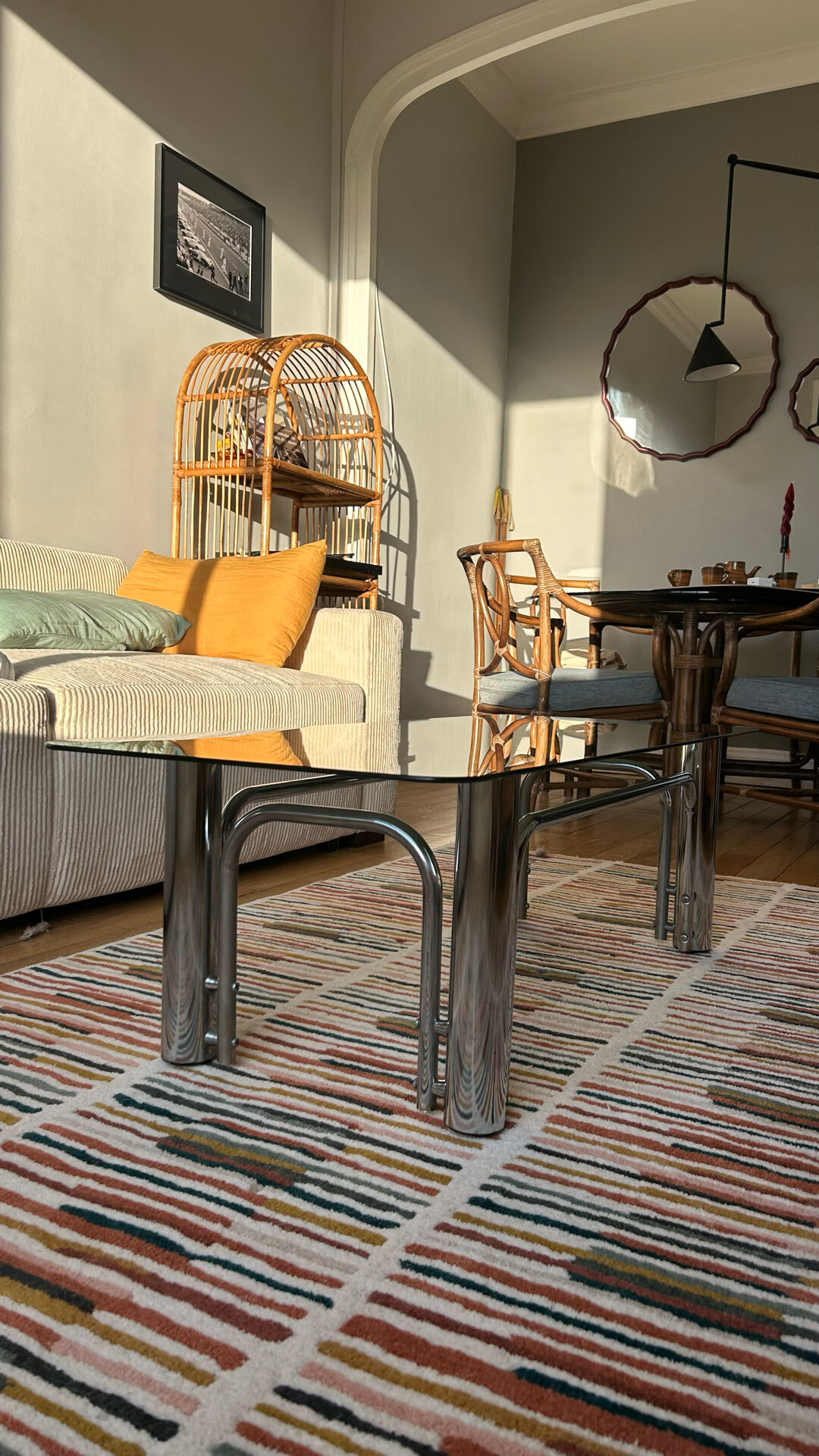Table basse années 70