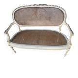 Caned bench in the Louis XVI style