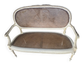 Caned bench in Louis XVI style