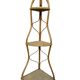 Rattan corner shelf from the 60s Italy