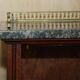 Pair of Regency Period Miniature Bookcases in Hardwood, Brass and Marble