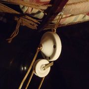 1930s brass "up and down" suspension