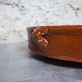 Dish 2/4 people in glazed terracotta