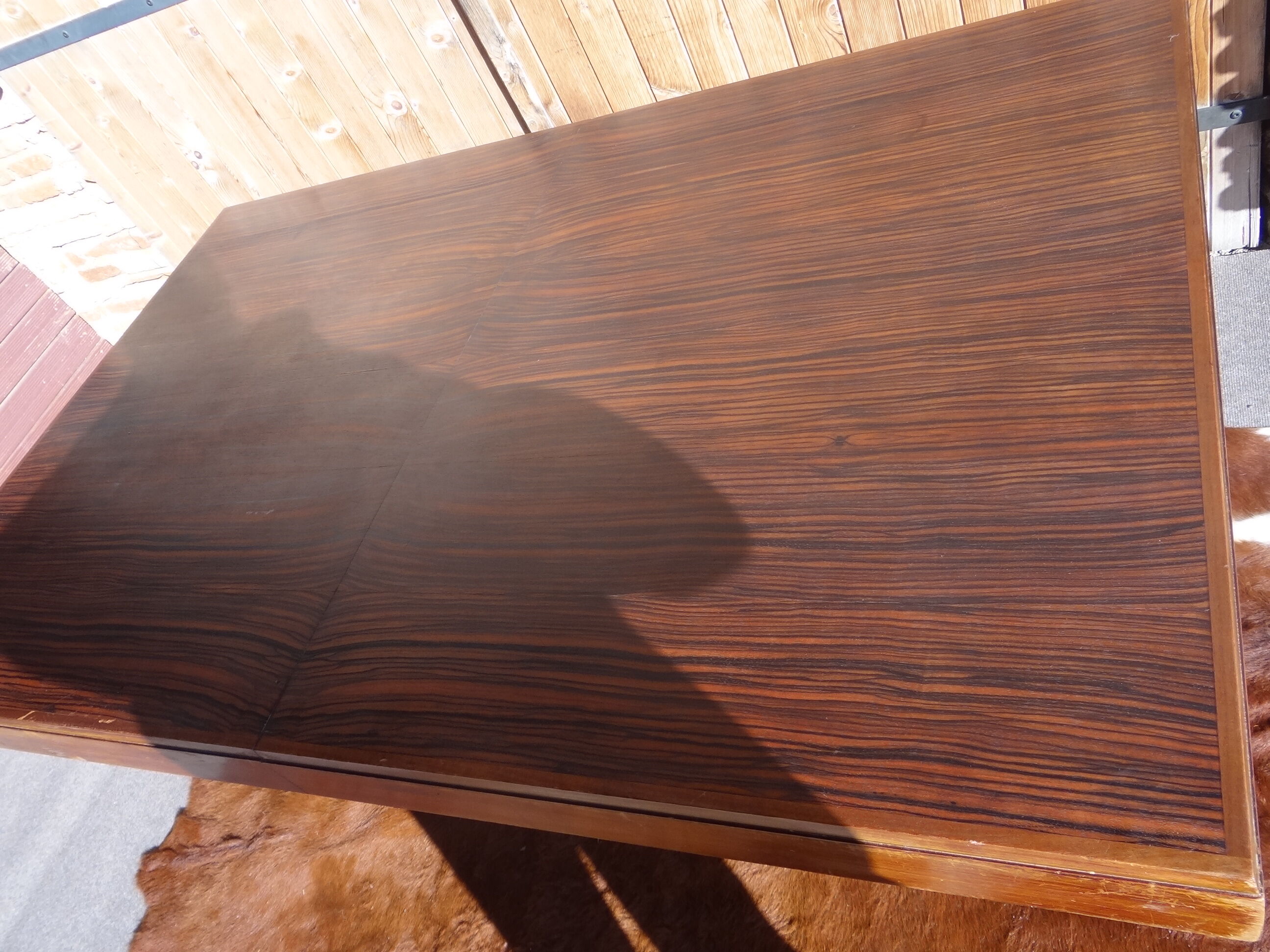 Art Deco dining room extension table