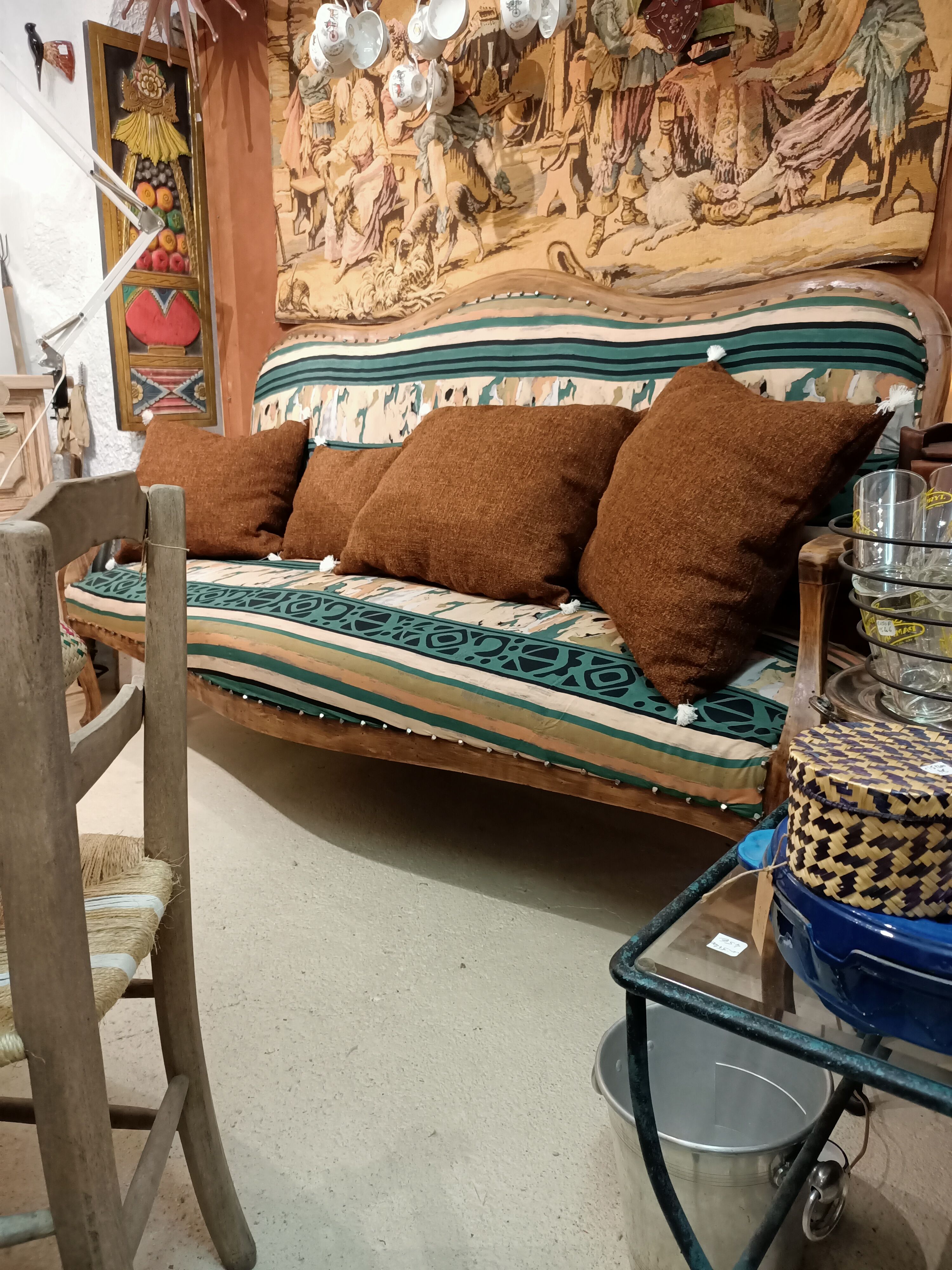 Restored Provencal bench