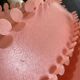 Large coral hanging pendant light Danish modern