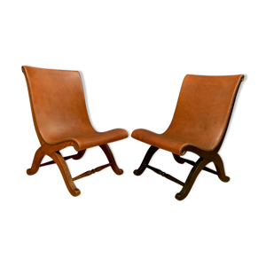 Paire de fauteuils de