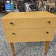 Pair of Scandinavian oak bedside tables from the 1960s.
