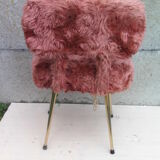 Chair with Pelfran moumoutte fur from the 70s