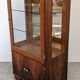 Art Deco walnut burl display cabinet, France circa 1930.