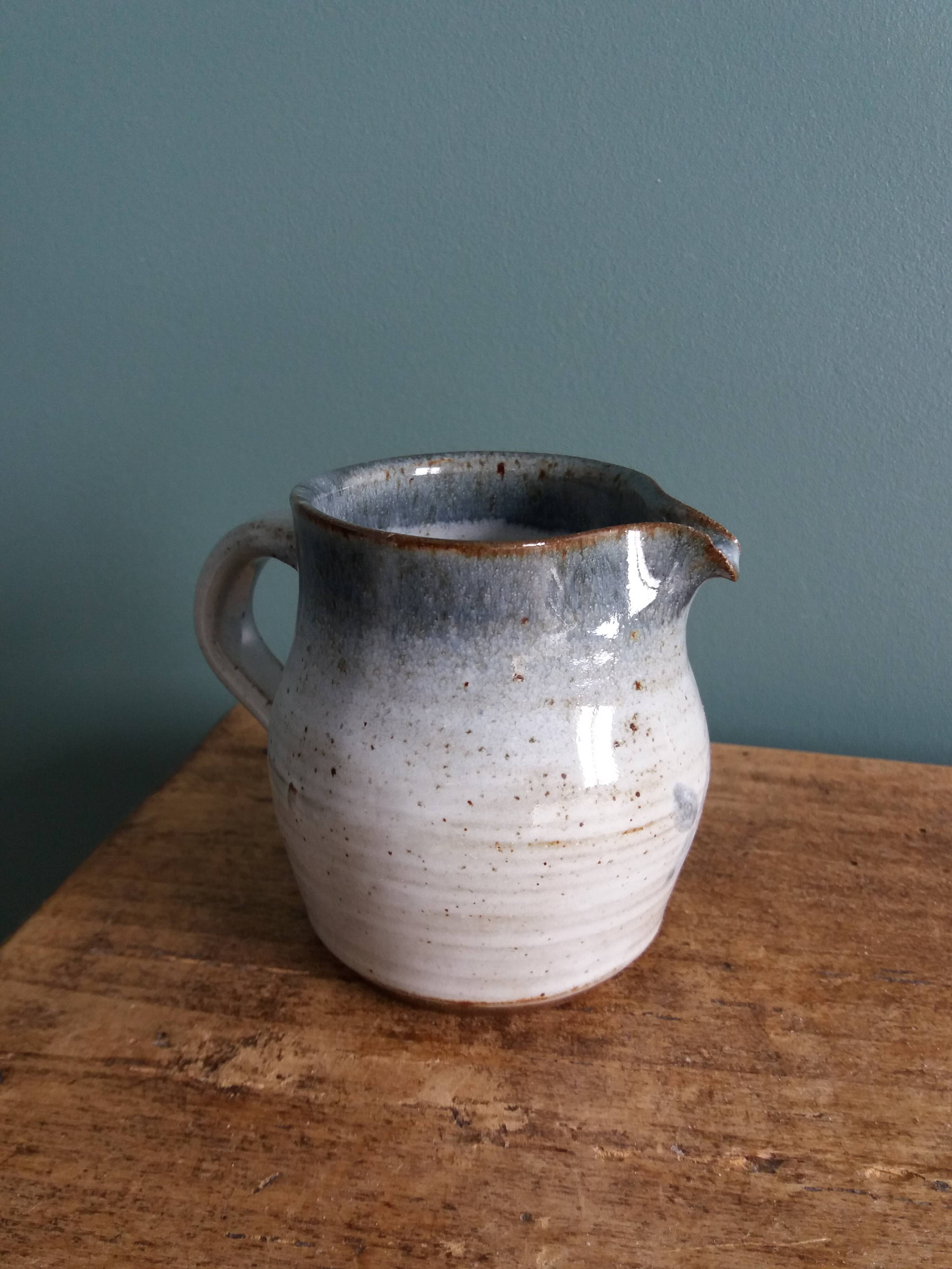 Pitcher, milk jug, signed Atch, Chantal and Thierry Robert