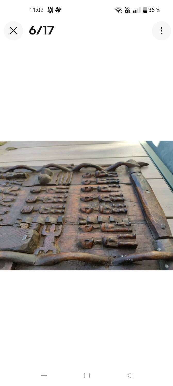 Dogon Mali Granary Door Sculpture African Art