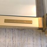 Very beautiful authentic mirror from the 1970s signed Pierre Vandel Paris.