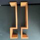 Pair wooden wall shelves 1970