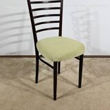 Suite of 4 Scandinavian Chairs in Stained Wood – 1960