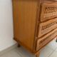 Vintage rattan chest of drawers