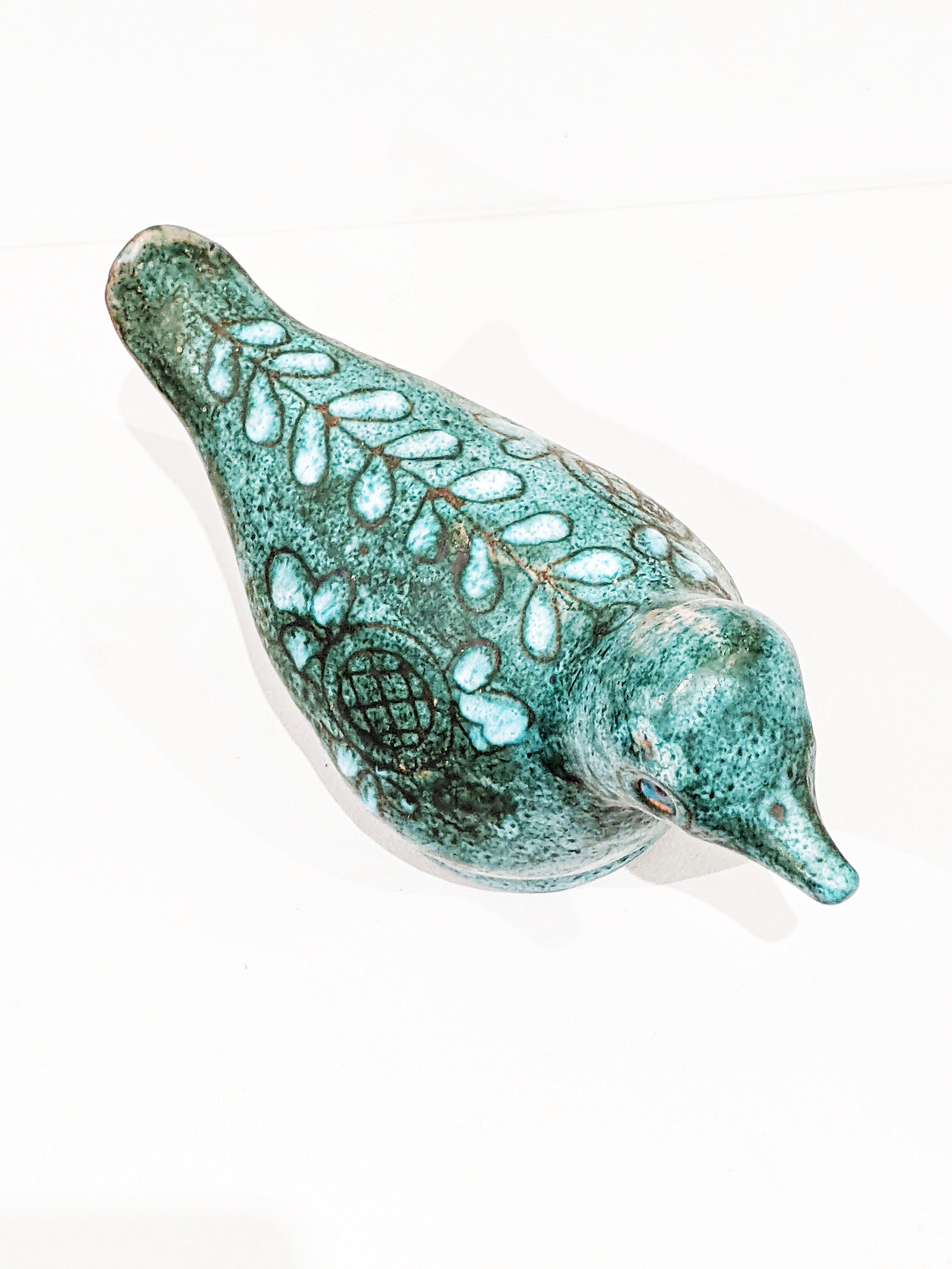 Bird ('50) in ceramic signed danuta le henaff