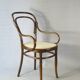 Fauteuil bistrot canné N°14 , par Hofmann 1895, Art nouveau .