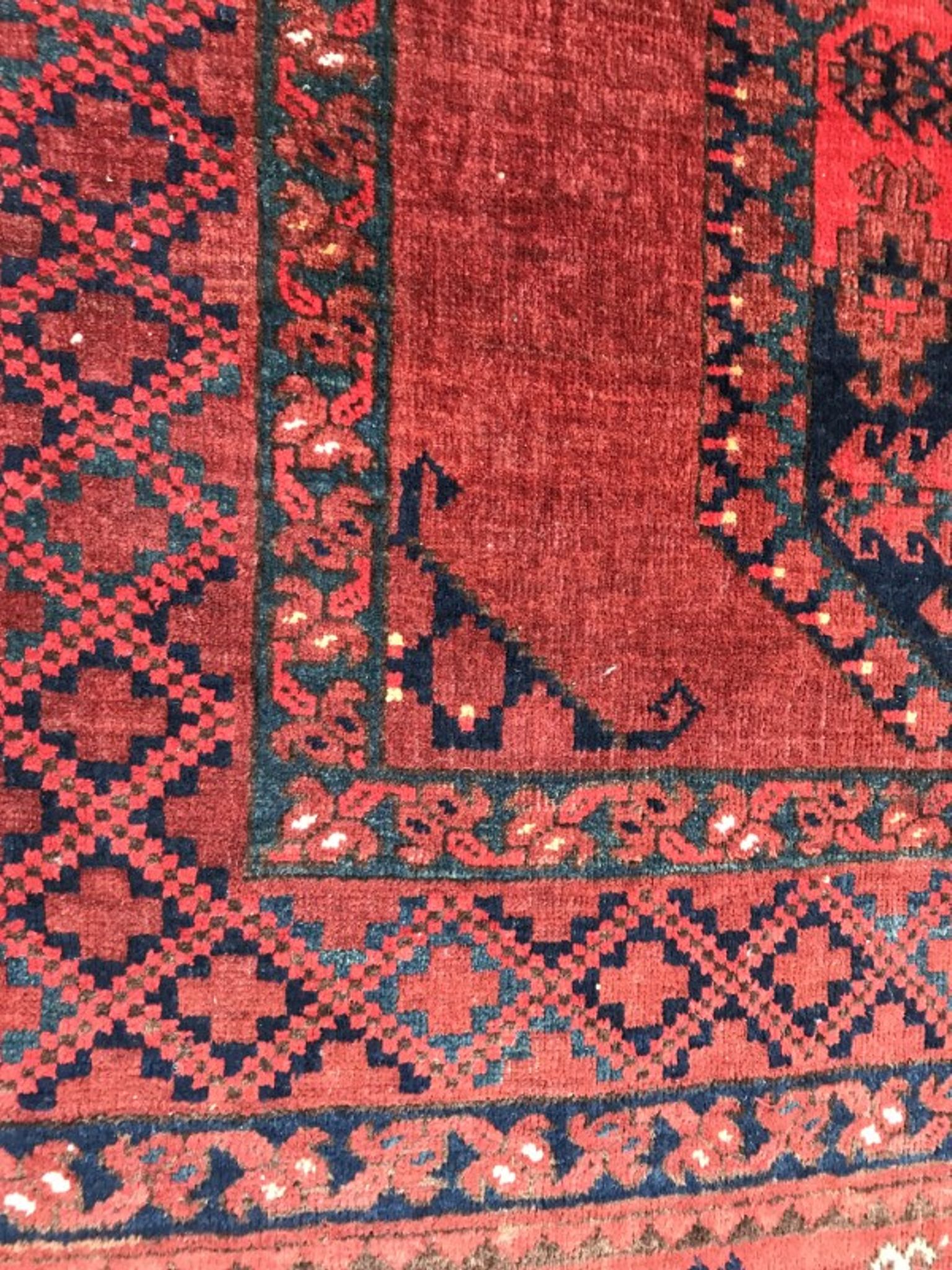 Large carpet former Turkmen afghan handmade 286 X 342 CM